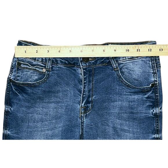 Wishlist Low-Rise Distressed Slit Ankle Skinny Jeans Size 7 27X28 - Picture 2 of 7